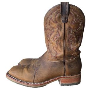 Men’s Brown Leather Cowboy boots size 13D